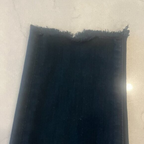 FRAME Le Skinny de Jeanne Mid Rise Zip Fly Stretch Dark Green Wash Size 29 - Picture 9 of 10